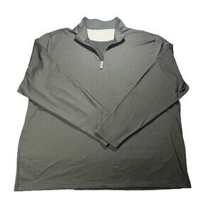 Mens Bogey Bros Golf Co Performance Q-Zip Pullover Sweater Black XXL
